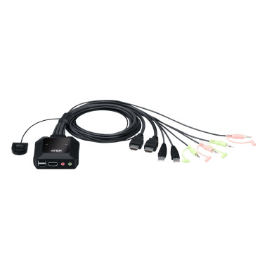 ATEN CS22H - KVM- Audio- USB-S
