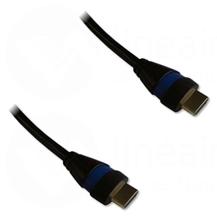 NONVI020918 Cordon HDMI 2.0 Ethernet 3m A-A M-M Noir Bleu