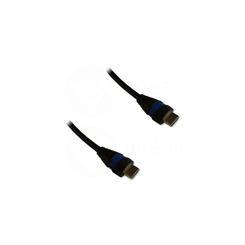 NONVI020918 Cordon HDMI 2.0 Ethernet 3m A-A M-M Noir Bleu NONVI020918 Cordon HDMI 2.0 Ethernet 3m A-A M-M Noir Bleu
