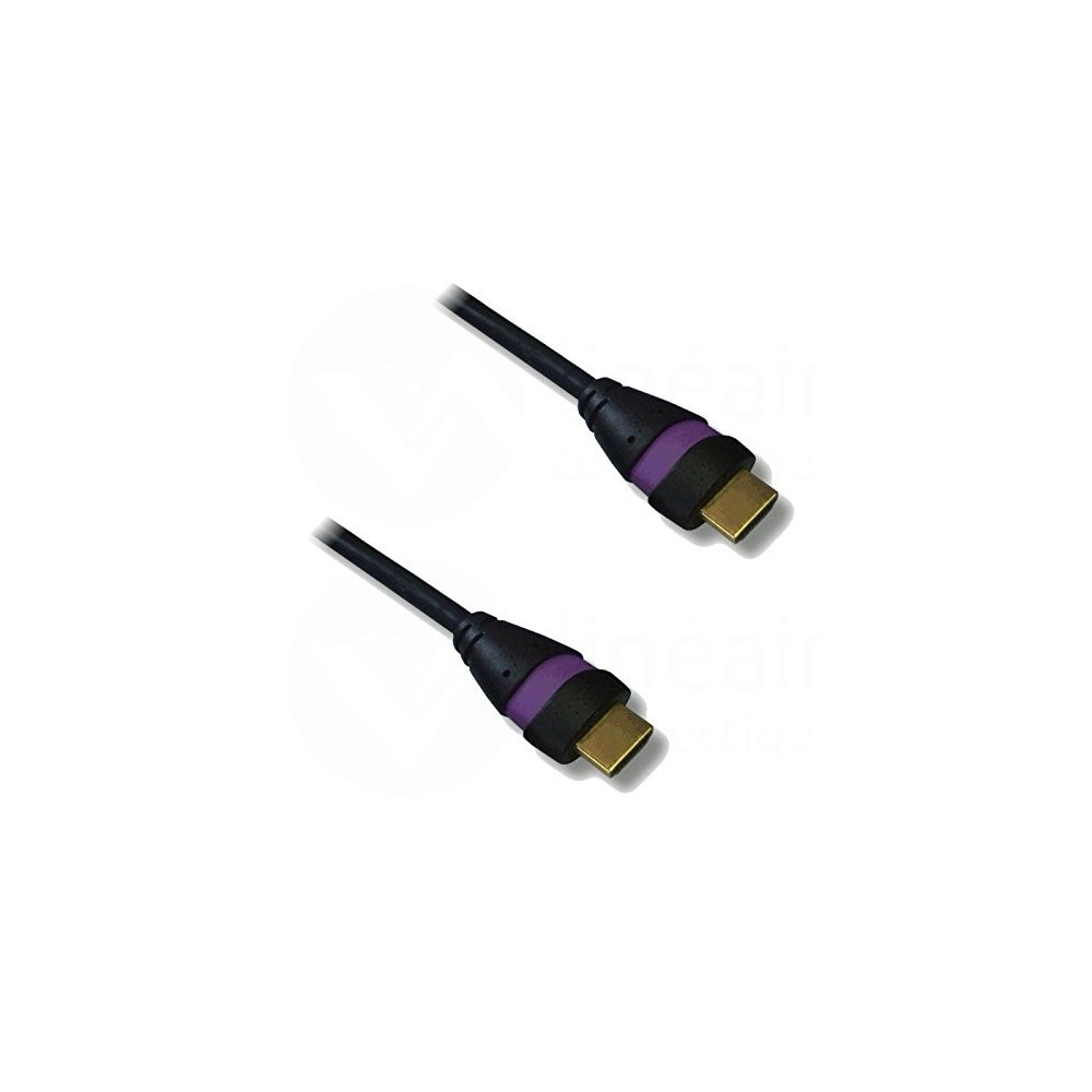 NONVI018571 Cordon HDMI 2.0 Ethernet 1.5m A-A M-M Noir Mauve NONVI018571 Cordon HDMI 2.0 Ethernet 1.5m A-A M-M Noir Mauve
