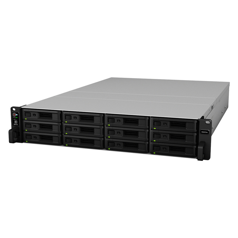 SYNBT029809 RS3618XS NAS Rack 2U pour 12DD 3.5 2.5p 2.4 2.7GHz 4Core 64bit 8Go 4LAN GbE USB3