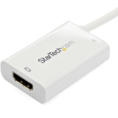 STAUS030196 USB-C vers HDMI blanc avec USB Power