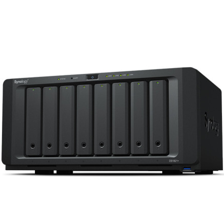 SYNBT036289 DS1821+ Boîtier NAS pour 8 DD 3.5 2.5p 2.2GHz 64bit QuadCore 4Go 4LAN Gb USB3.2