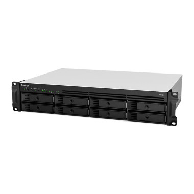 SYNBT036509 RS1221+ Bt NAS Rack 2U pour 8 DD 3.5 2.5p 2.2GHz QCore 4Go 4LAN GbE USB3
