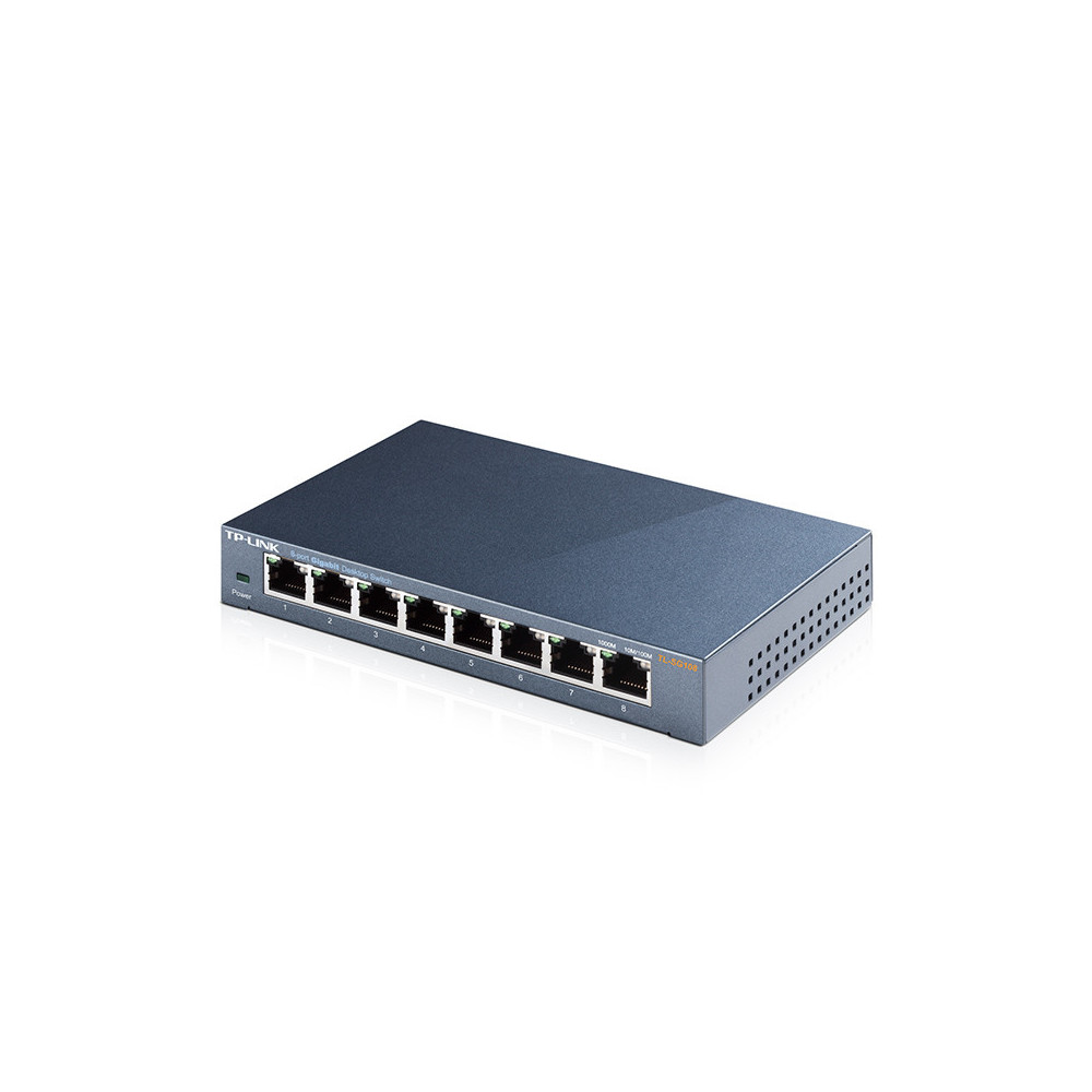 TPLSW028602 TP-LINK Switch de bureau 8 ports 10 100 1000Mbps - Boîtier métal