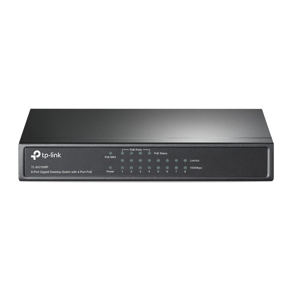TPLSW020160 TP-LINK Switch 8 ports 10 100 1000 Mbps dont 4 PoE (Budget 55 W) TPLSW020160 TP-LINK Switch 8 ports 10 100 1000 Mbps dont 4 PoE (Budget 55 W)