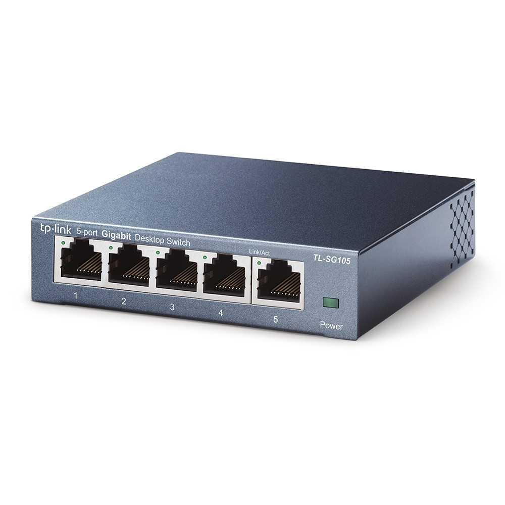 TPLSW019999 TP-LINK Switch Gigabit 5 ports 10 100 1000Mbps - Boîtier métal (Garantie à vie par le constructeur)