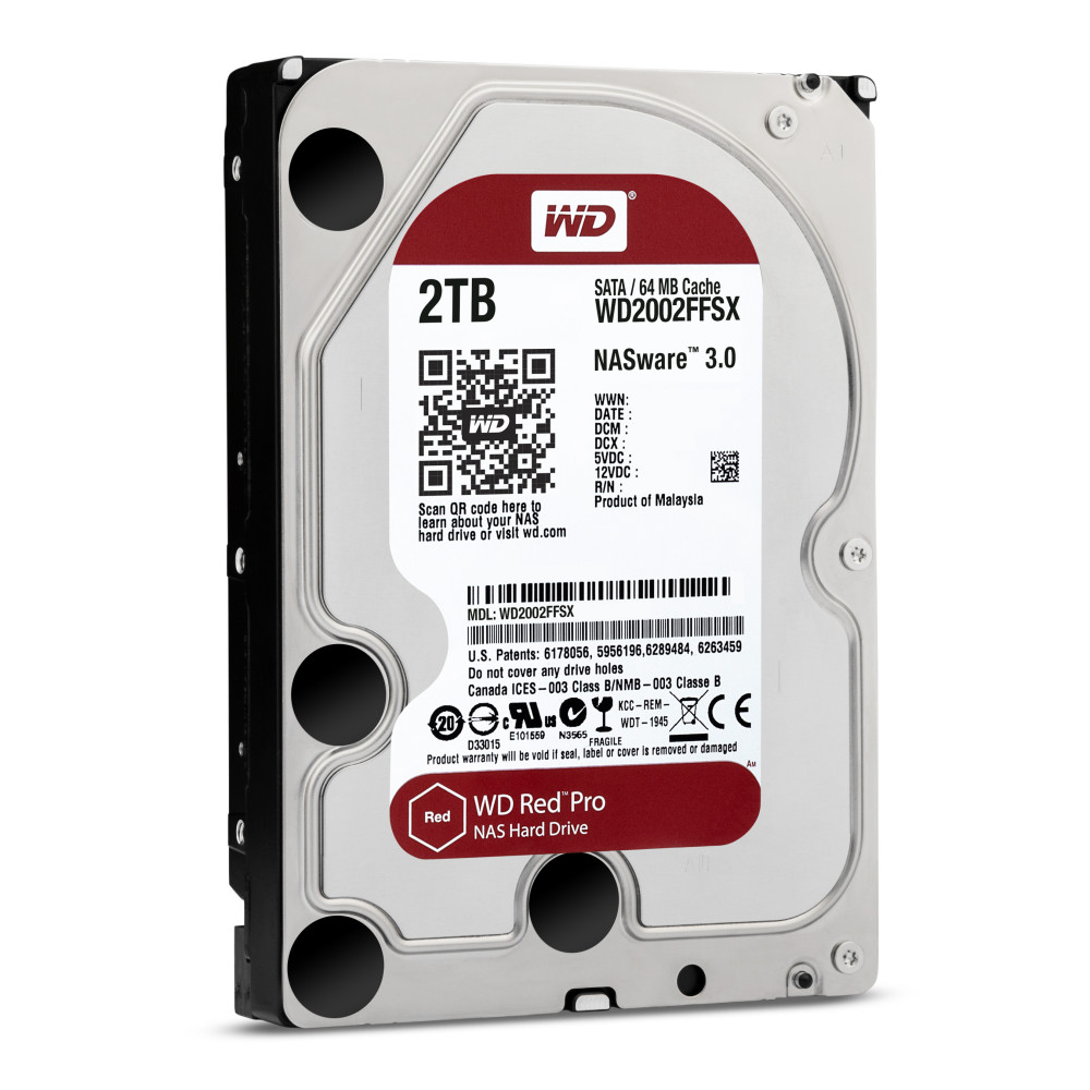 WESDD026047 WD RED PRO - 3.5 - 2To - 64Mo cache - 7200T min - Sata 6Gb s - Garantie 60 mois