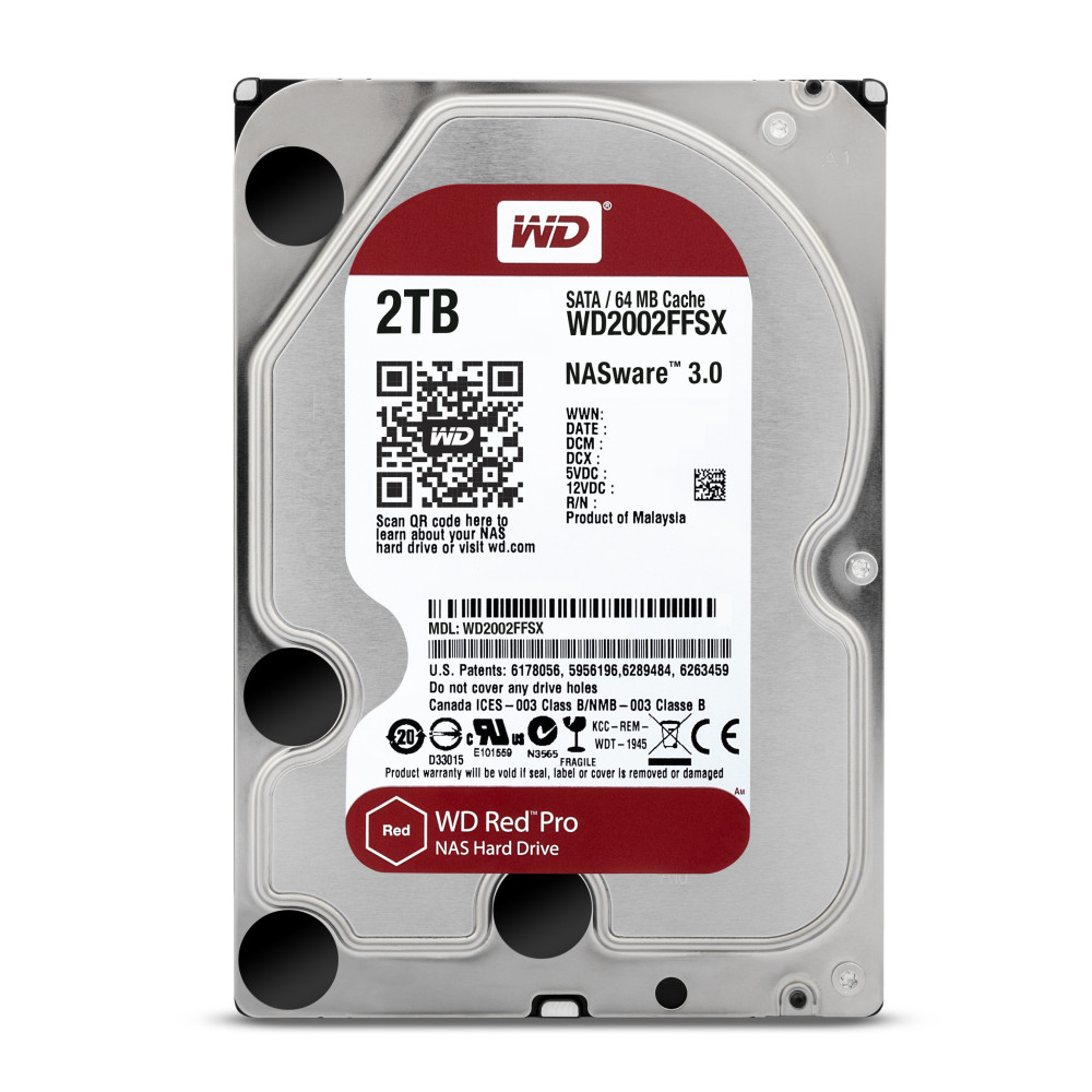 WESDD026047 WD RED PRO - 3.5 - 2To - 64Mo cache - 7200T min - Sata 6Gb s - Garantie 60 mois