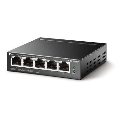 TPLSW036264 TP-LINK Switch 5 ports 10 100 1000 Mbps dont 4 PoE+ (Budget 40 W)