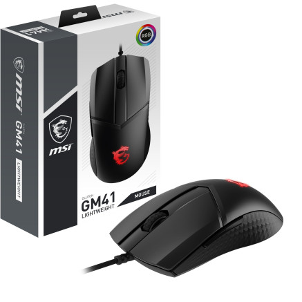 MSISO036565 MSI CLUTCH GM41 LIGHTWEIGHT - 16000DPI OPTIQUE - 1MS - 400IPS