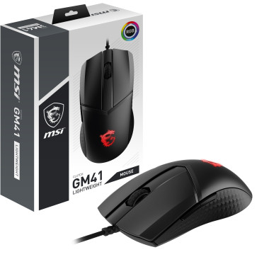 MSISO036565 MSI CLUTCH GM41 LIGHTWEIGHT - 16000DPI OPTIQUE - 1MS - 400IPS