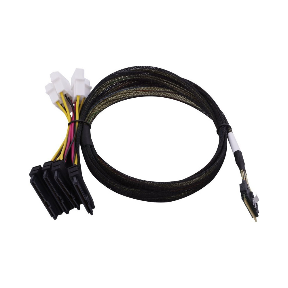 Adaptec Kabel SFF8654 - SFF8639 4xU.3 intern 0.8m SlimSAS - 4SFF-8639 ×2 U.3 tri-mode SAS SATA NVMe Adaptec Kabel SFF8654 - SFF8639 4xU.3 intern 0.8m SlimSAS - 4SFF-8639 ×2 U.3 tri-mode SAS SATA NVMe