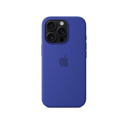 Apple - Coque de protection pour telephone portable - compatibilite  avec MagSafe - silicone - bleu | ECP Grossiste informatique