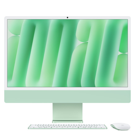 Apple iMac with 4.5K Retina display - Tout-en-un M4 jusqu  - RAM 16 Go - SSD 256 Go - Apple M4 10-core - Gigabit Ethernet, IE