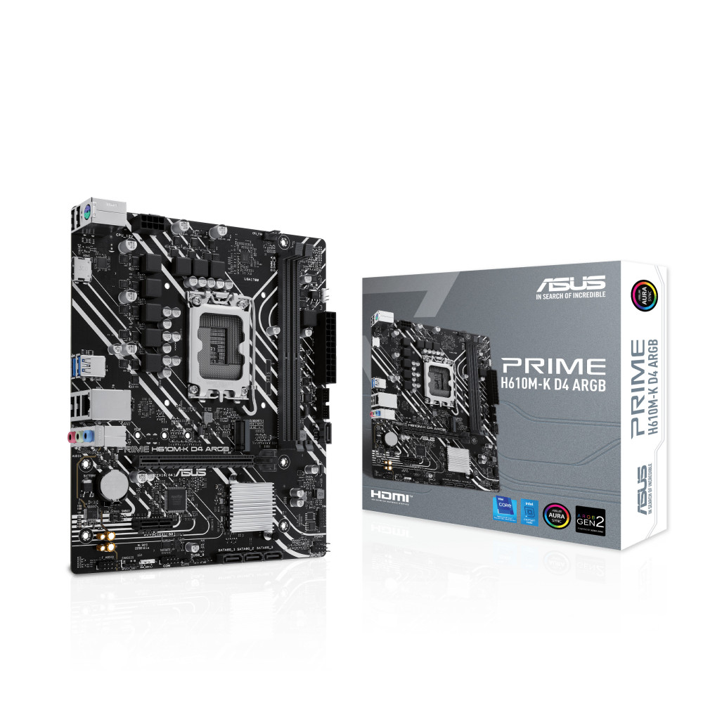 ASUS PRIME H610M-K D4 ARGB LGA1700 MB ASUS PRIME H610M-K D4 ARGB LGA1700 MB