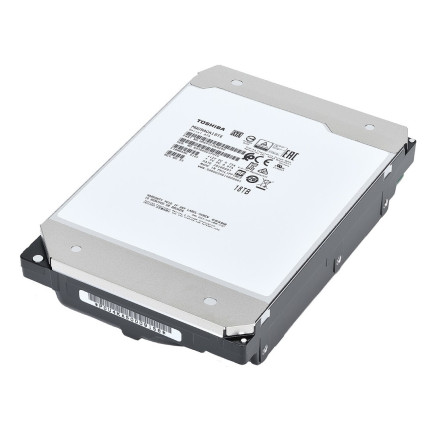 Toshiba MG09 Series MG09ACA18TE - Disque dur - 18 To - interne - 3.5 - SATA 6Gb s - 7200 tours min - mémoire tampon   512 Mo