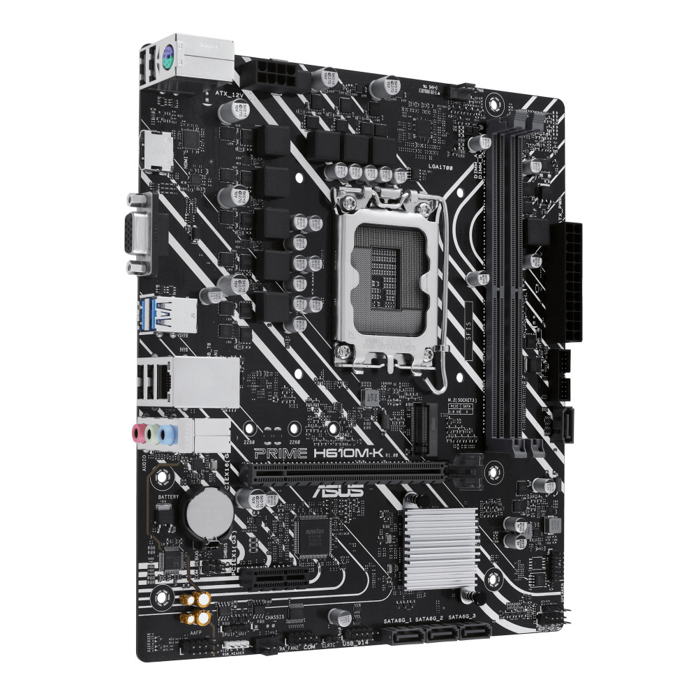 ASUCM045645 ASUS PRIME H610M-K - MATX - LGA 1700 - 2x DDR5 - HDMI - VGA - M.2