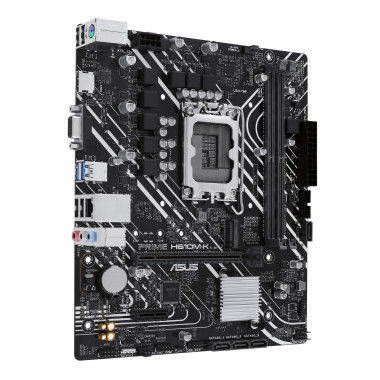 ASUCM045645 ASUS PRIME H610M-K - MATX - LGA 1700 - 2x DDR5 - HDMI - VGA - M.2