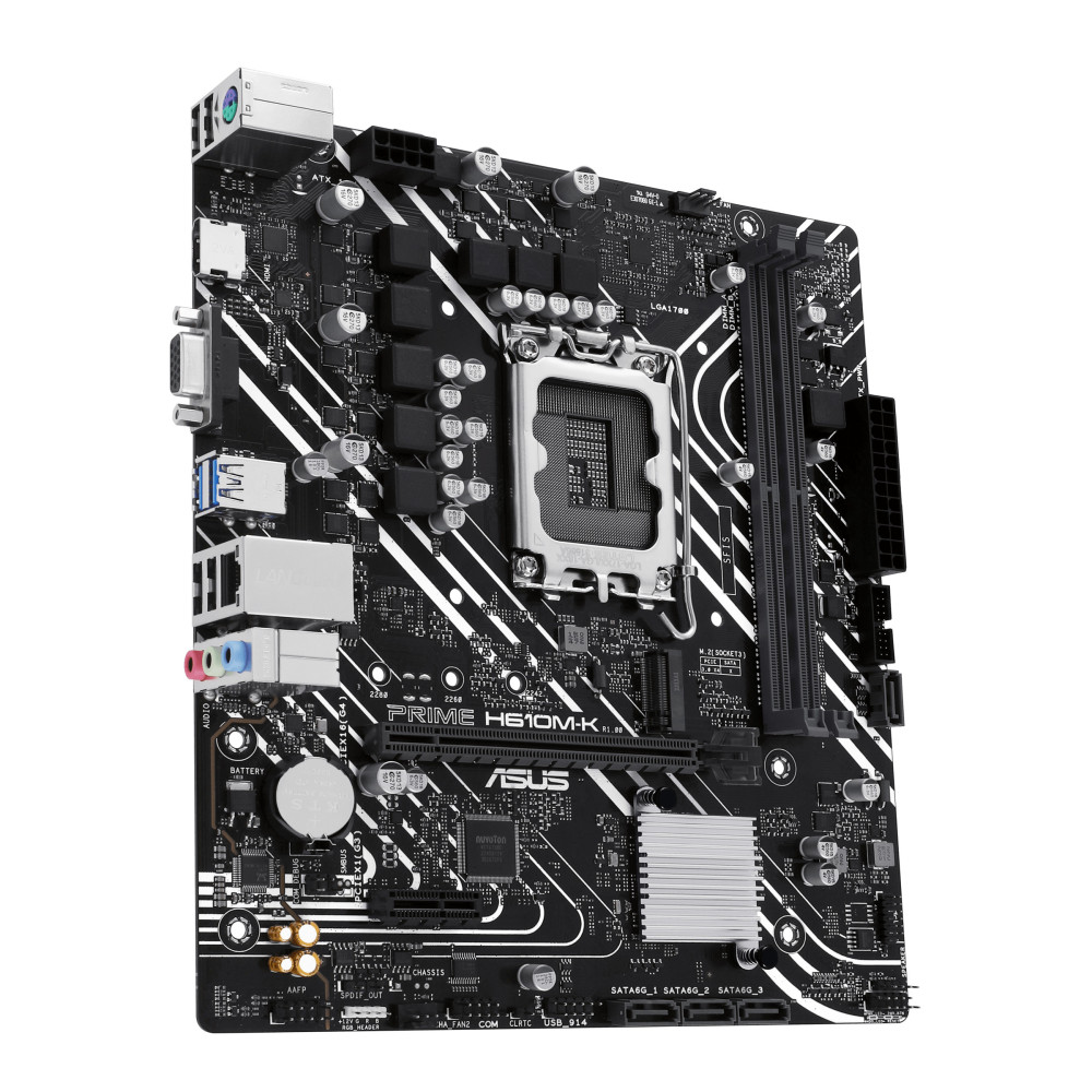 ASUCM045645 ASUS PRIME H610M-K - MATX - LGA 1700 - 2x DDR5 - HDMI - VGA - M.2