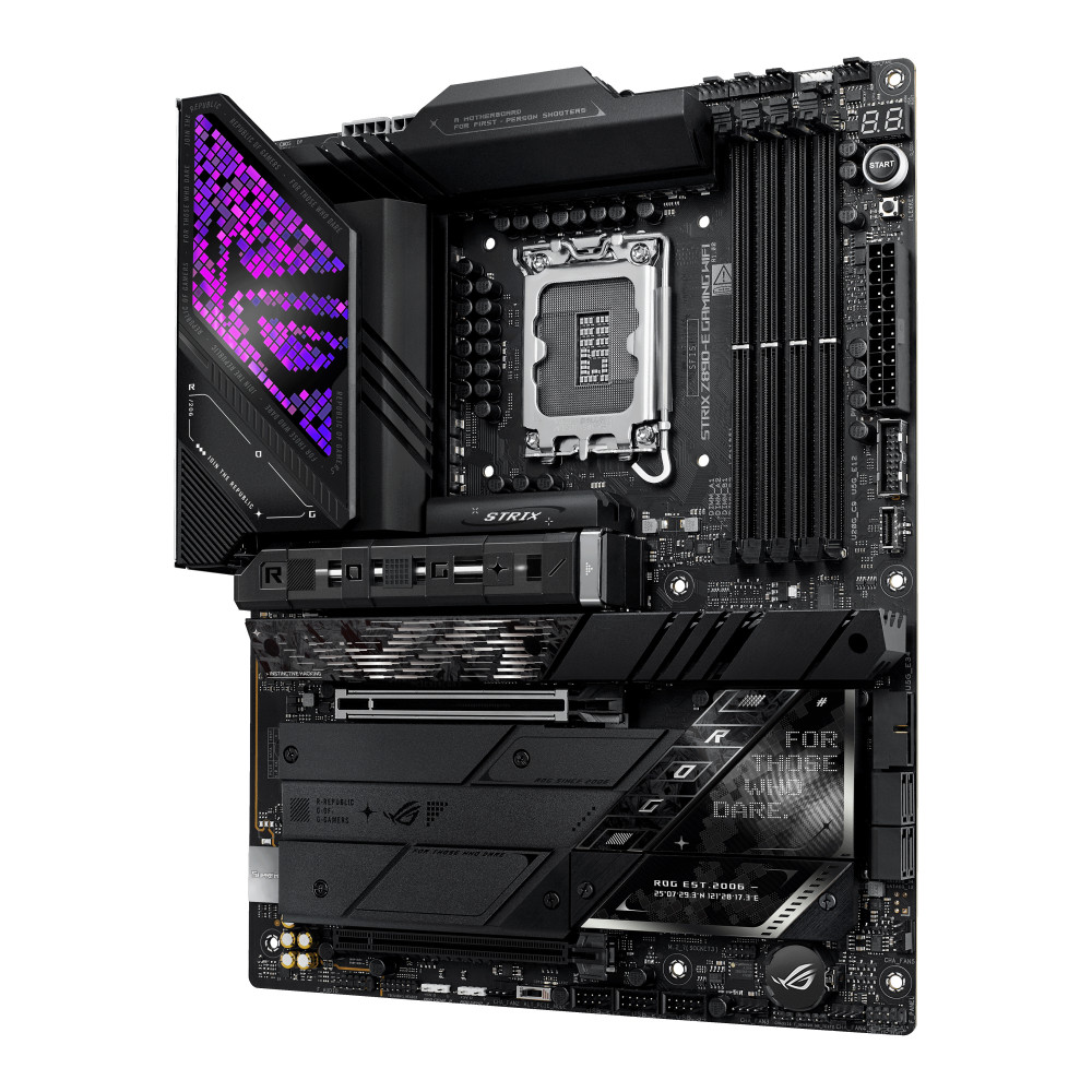 ASUCM045751 ASUS ROG STRIX Z890-E GAMING WIFI - ATX - INTEL LGA 1851 - 4x DDR5 - PCIe 5.0 X16 - HDMI - DP - 7x M.2