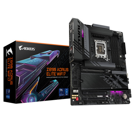 GIGCM045747 GIGABYTE Z890 AORUS ELITE WIFI7 - ATX - LGA 1851 - 4x DDR5 - DP - HDMI - 4x M.2