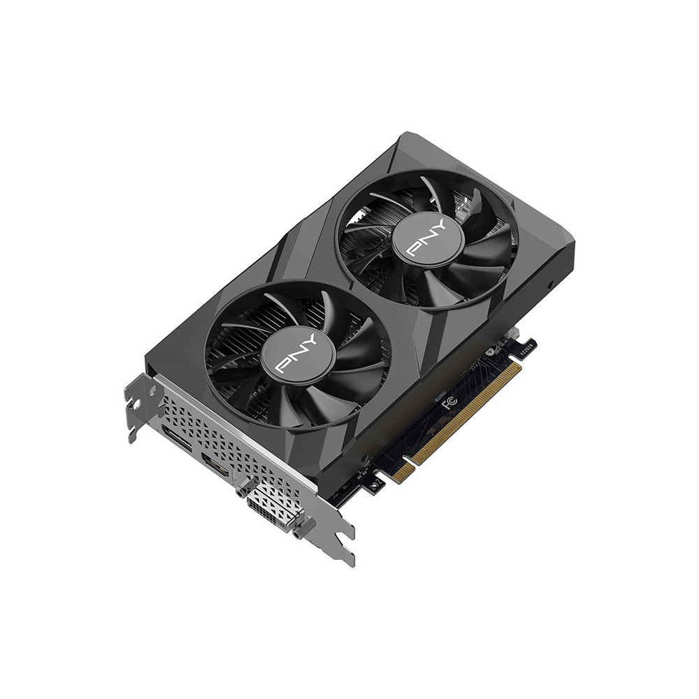 PNYCV045561 Carte Graphique - PNYCV045561 PNY RTX 3050 6GB VERTO DUAL FAN - 6Go GDDR6 - 1470MHz - HDMI - DP - DVI