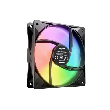BEQVE045678 BEQUIET LIGHT WINGS LX 120MM PWM - 12CM - NOIR - RGB