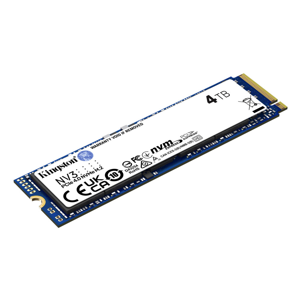 KNGDD045662 KINGSTON NV3 - 4To - SSD M.2 NVME - PCIE 4.0 - 2280 KNGDD045662 KINGSTON NV3 - 4To - SSD M.2 NVME - PCIE 4.0 - 2280