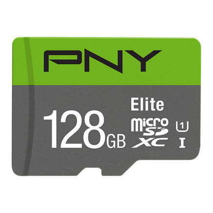 PNYMF037586 PNY ELITE MICRO SDXC 128Go - CLASSE 10 - 100GB S - UHS-I - ADAPTATEUR