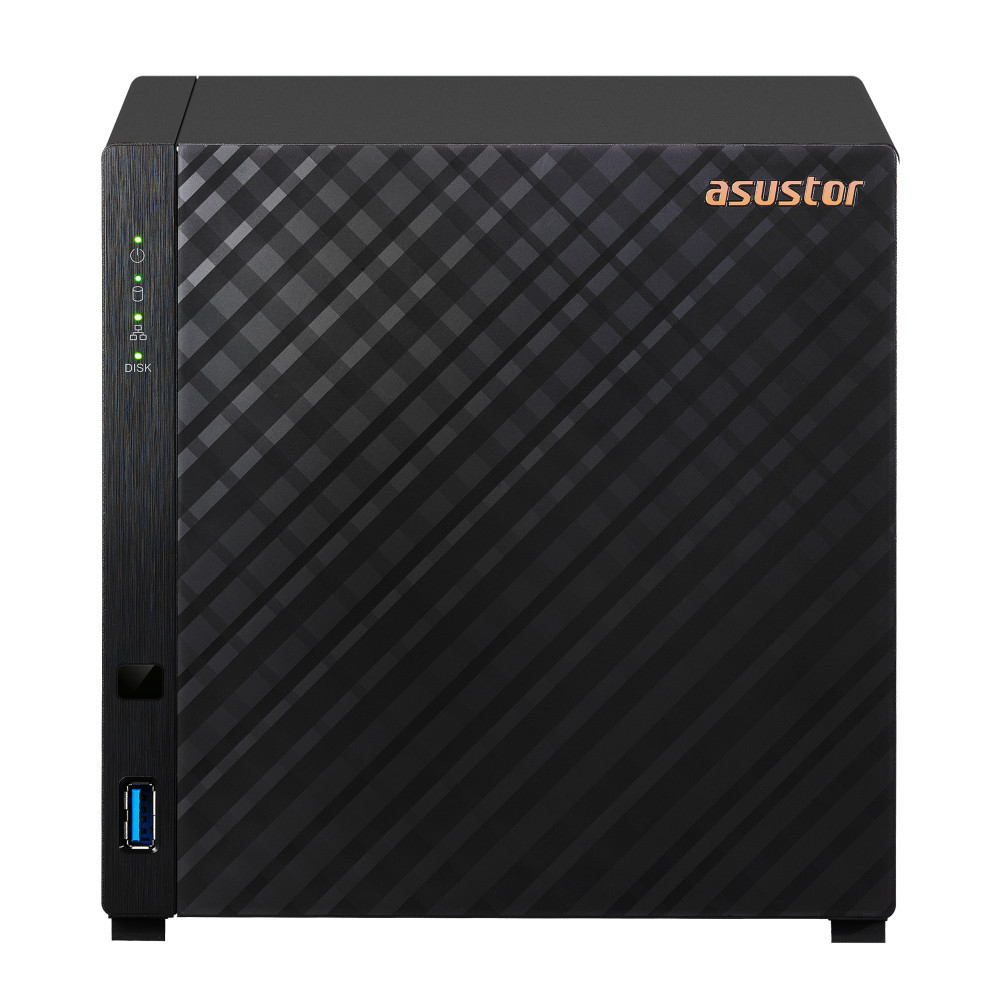 ASTBT037530 AS1104T NAS 4 baies SATA 1.4GHz Quadcore 1Go 1LAN 2.5GbE USB3.2 ASTBT037530 AS1104T NAS 4 baies SATA 1.4GHz Quadcore 1Go 1LAN 2.5GbE USB3.2