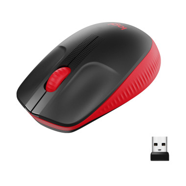 LOGSO045556 M190 Red Souris optique 3 boutons sans fil récepteur sans fil USB