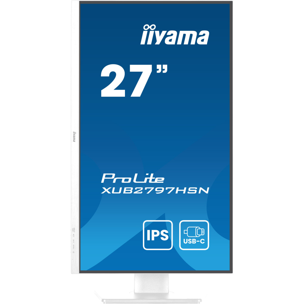 IIYEC045760 27p IPS FHD 1ms 300cd m² HDMI DP 4USB USB-C.dock RJ45 2x2W Règlable Blanc