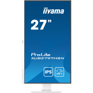IIYEC045760 27p IPS FHD 1ms 300cd m² HDMI DP 4USB USB-C.dock RJ45 2x2W Règlable Blanc