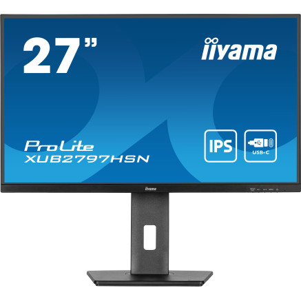 IIYEC045759 27p IPS FHD 1ms 300cd m² HDMI DP 4USB USB-C.dock RJ45 2x2W Règlable Noir