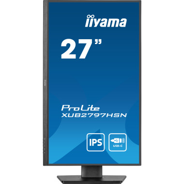 IIYEC045759 27p IPS FHD 1ms 300cd m² HDMI DP 4USB USB-C.dock RJ45 2x2W Règlable Noir
