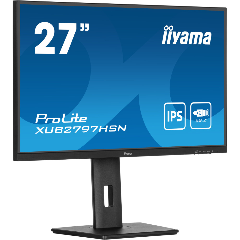 IIYEC045759 27p IPS FHD 1ms 300cd m² HDMI DP 4USB USB-C.dock RJ45 2x2W Règlable Noir