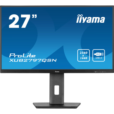 IIYEC045756 27p IPS 2560x1440 1ms 300cd m² HDMI DP USB-C dock 4USB RJ45 2x2W Règlable Noir