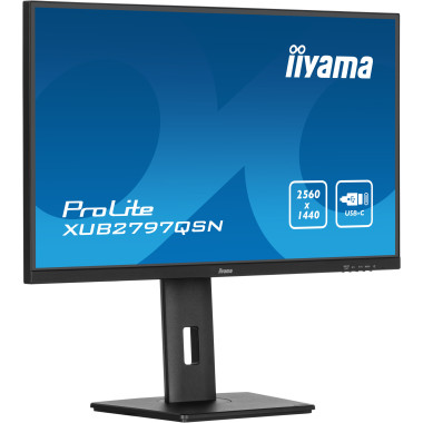 IIYEC045756 27p IPS 2560x1440 1ms 300cd m² HDMI DP USB-C dock 4USB RJ45 2x2W Règlable Noir