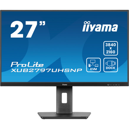 IIYEC045706 27p IPS 4K 4ms 300cd m² HDMI DP USB-CDock 4USB 2x2W KVM Règlable Noir