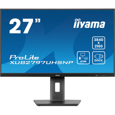 IIYEC045706 27p IPS 4K 4ms 300cd m² HDMI DP USB-CDock 4USB 2x2W KVM Règlable Noir