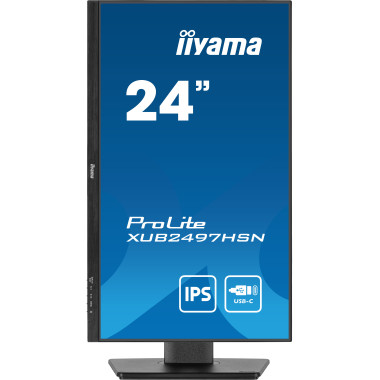 IIYEC044527 23.8p IPS FHD 1ms 250cd m² HDMI DP 4xUSB USB-C dock RJ45 2x2W Règlable Noir