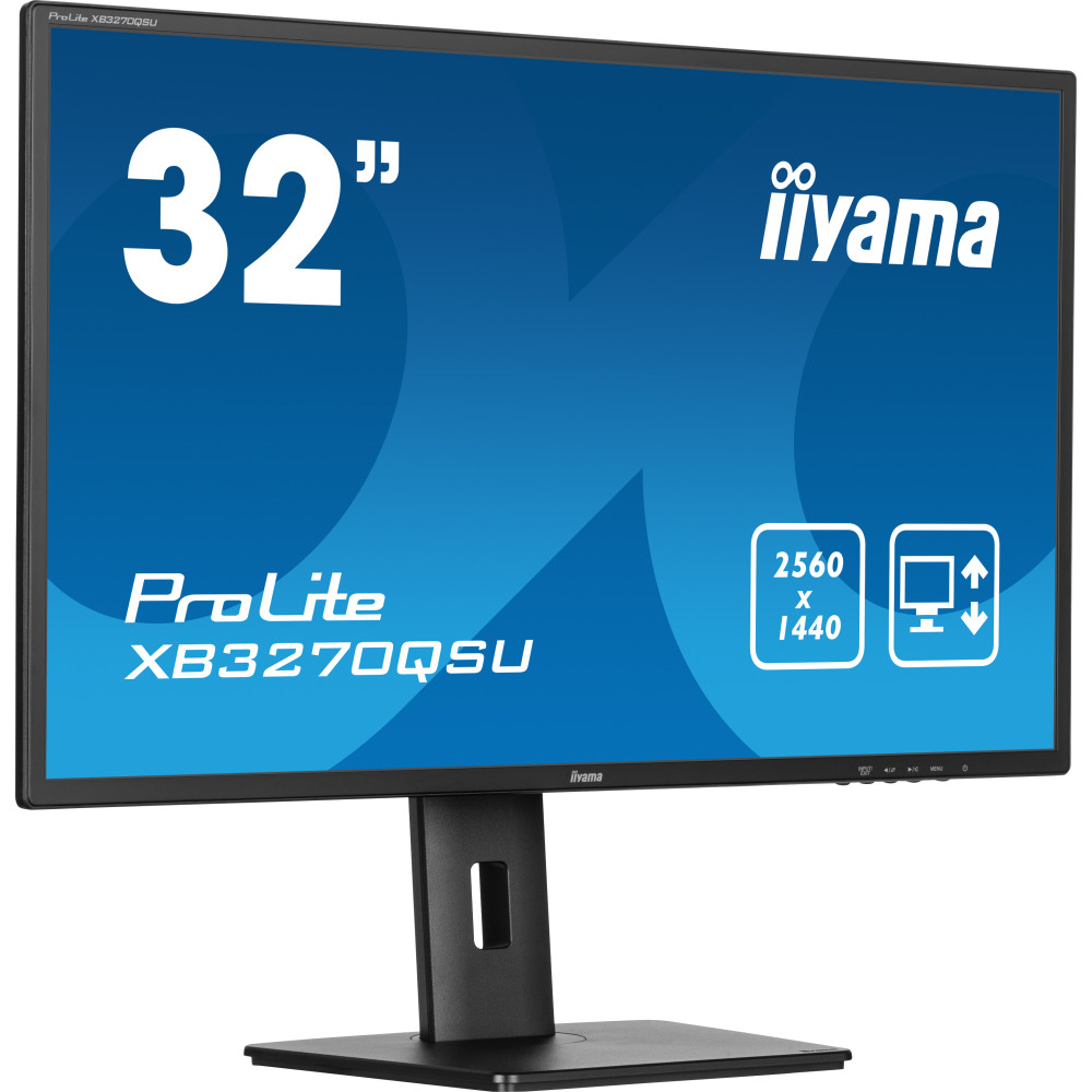 IIYEC044526 31.5p IPS 2560x1440 3ms 250cdm² 1200 1 HP 2xHDMI DP USB HUB Noir
