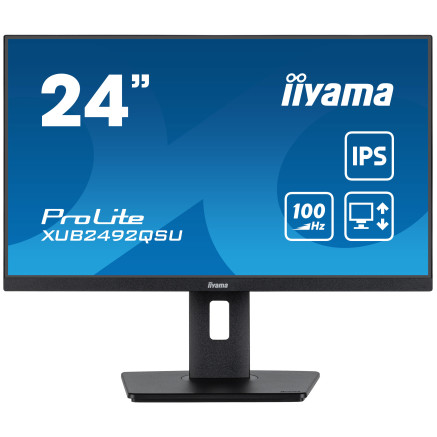 IIYEC043750 23.8p IPS 2560x1440 0.5ms 300cd m² HDMI DP 3xUSB 1xUSB-C 2x2W Règlable Noir