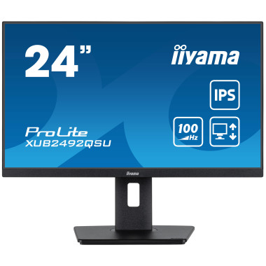 IIYEC043750 23.8p IPS 2560x1440 0.5ms 300cd m² HDMI DP 3xUSB 1xUSB-C 2x2W Règlable Noir