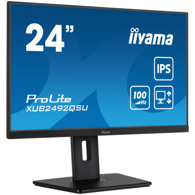 IIYEC043750 23.8p IPS 2560x1440 0.5ms 300cd m² HDMI DP 3xUSB 1xUSB-C 2x2W Règlable Noir