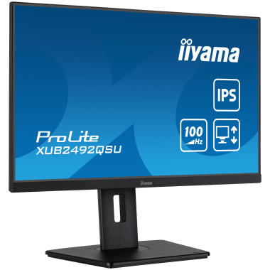 IIYEC043750 23.8p IPS 2560x1440 0.5ms 300cd m² HDMI DP 3xUSB 1xUSB-C 2x2W Règlable Noir