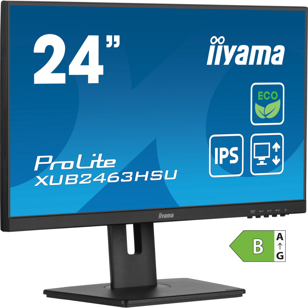IIYEC043749 23.8p IPS FHD 3ms 250cd m² HDMI DP 2xUSB 2x2W IQE.B Règlable Noir