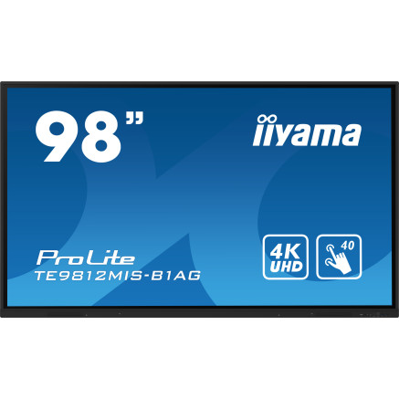 IIYEC043116 97.5p Tactile 4K IPS 24 7 VGA-3HDMi RJ45 5USB 2x16W Noir