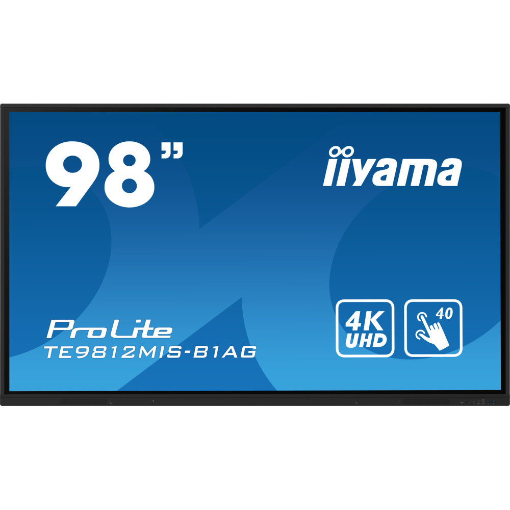 IIYEC043116 97.5p Tactile 4K IPS 24 7 VGA-3HDMi RJ45 5USB 2x16W Noir IIYEC043116 97.5p Tactile 4K IPS 24 7 VGA-3HDMi RJ45 5USB 2x16W Noir